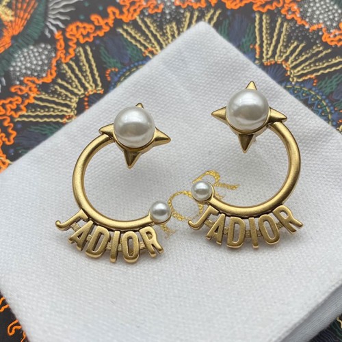 Pearl Half-Circle Earrings