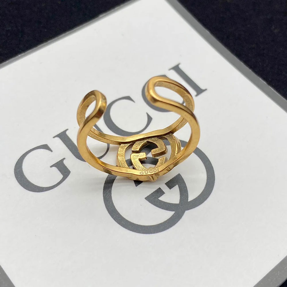Gold Double Rings