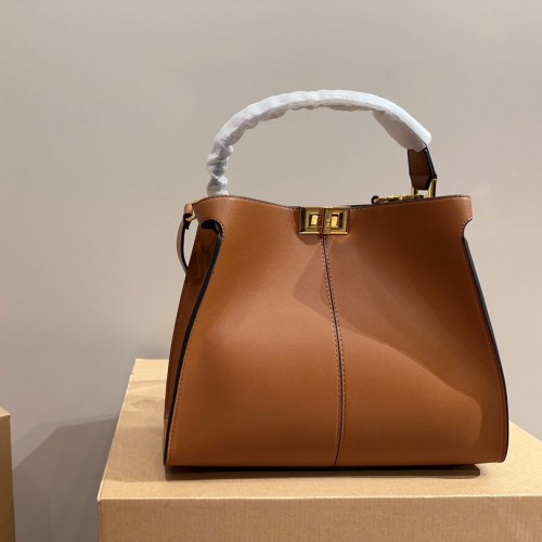 Small Leather handbag with interlayer